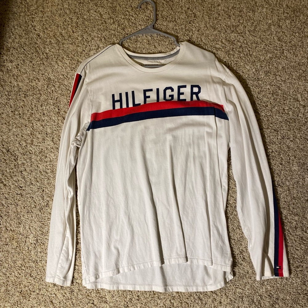 Tommy Hilfiger White Long Sleeve T-Shirt